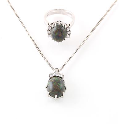 Brillant Opalgarnitur - Jewellery
