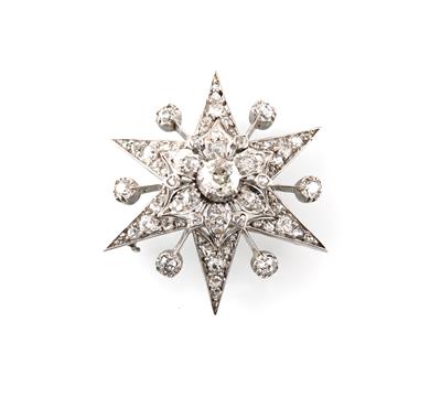 Diamantbrosche Stern zus. ca. 2,50 ct - Gioielli