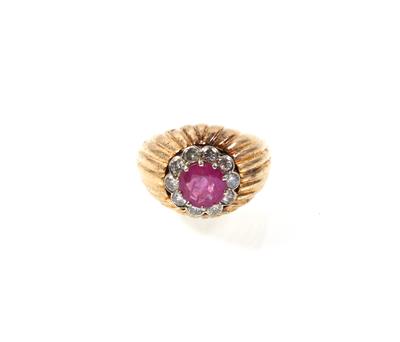 Ring mit unbehandeltem rosa Saphir ca. 1,20 ct - Klenoty