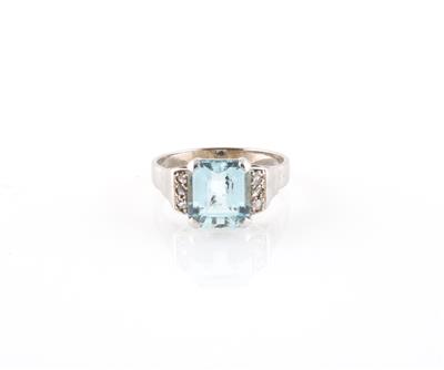 Aquamarin Diamantring - Gioielli