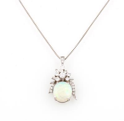 Brillant Opal Anhänger - Schmuck