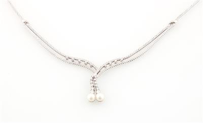 Brillantcollier zus. ca. 1,00 ct - Schmuck