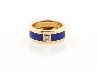 Diamant Lapis Lazuliring - Schmuck