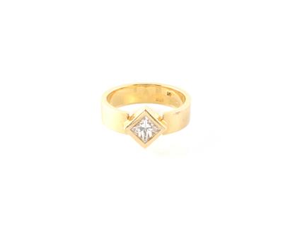 Diamantsolitär im Princessschliff ca. 0,60 ct - Jewellery