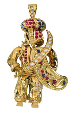 Moroni Farbsteinanhänger Krieger - Jewellery