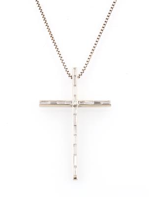 Diamant Kreuz Anhänger zus. ca. 1,90 ct - Schmuck