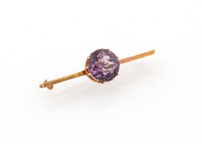 Amethystbrosche - Jewellery