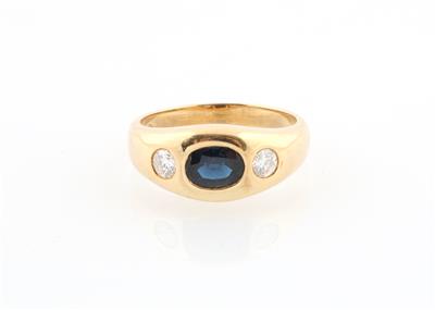 Brillant Saphir Ring zus. ca.1,44 ct - Klenoty