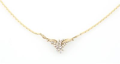 Brillantcollier zus. ca. 0,80 ct - Schmuck