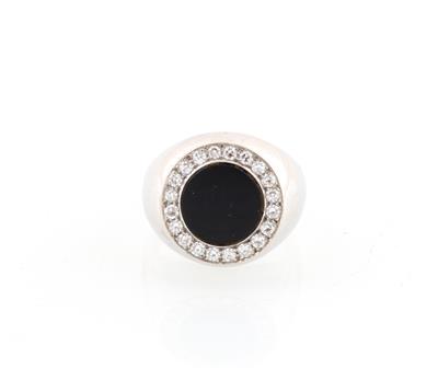 Diamant Onyxring - Jewellery