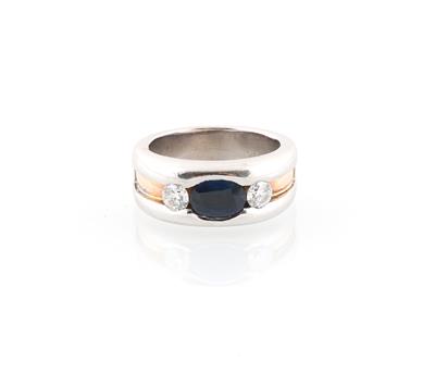 Brillant Saphir Ring - Schmuck