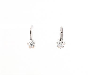 Brillantohrringe zus. ca. 0,20 ct - Jewellery