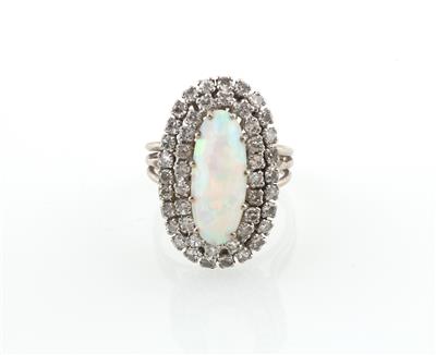 Diamant Opalring - Jewellery