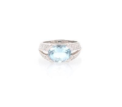 Brillant Aquamarinring - Jewellery