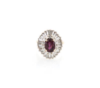 Diamant Rubin Ring - Schmuck