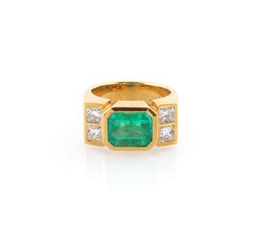 Diamant Smaragdring - Gioielli