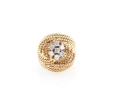 Achtkantdiamant Ring zus. ca. 0,40 ct - Klenoty