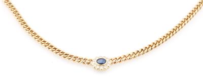 Brillant Saphir Collier - Klenoty