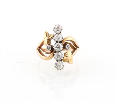 Altschliffdiamant Ring zus. ca. 0,70 ct - Jewellery