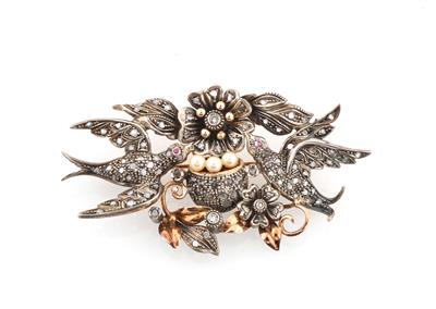 Diamantanhänger Vogelnest zus. ca. 1,20 ct - Jewellery