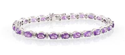 Brillant Amethystarmband - Schmuck