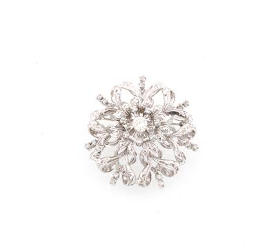 Brillantbrosche zus. ca.0,60 ct - Klenoty