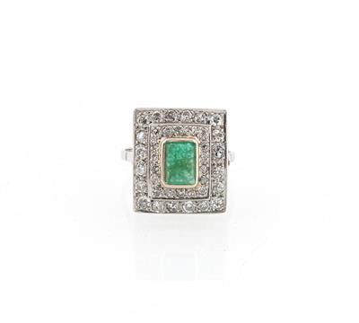 Diamant Smaragdring - Gioielli