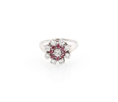 Brillant Rubin Ring - Gioielli