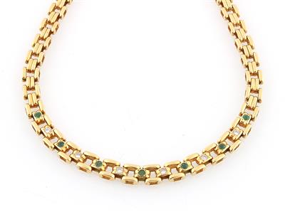 Brillant Smaragdcollier - Jewellery