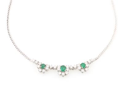 Brillant Smaragdcollier - Jewellery