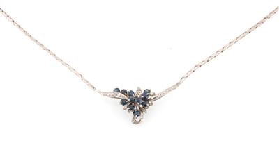 Diamant Saphircollier - Klenoty