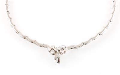 Brillantcollier zus. ca.0,85 ct - Gioielli