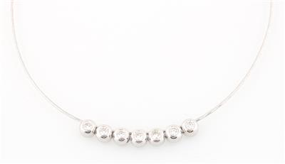 Brillantcollier zus. ca. 2,20 ct - Klenoty