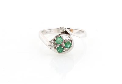 Diamant Smaragdring - Gioielli