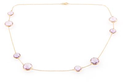 Amethystcollier zus. ca.46 ct - Jewellery