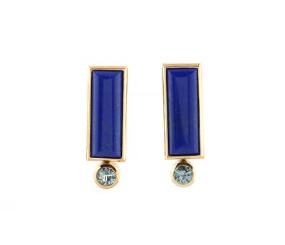 Lapis Lazuli Ohrstecker mit behandelten Topasen - Jewellery