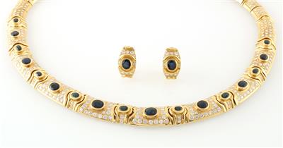 Brillant Saphir Schmuckgarnitur - Jewellery