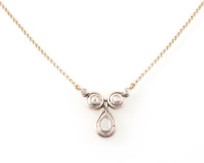 Diamantcollier zus. ca.0,40 ct - Gioielli