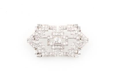 Diamantbrosche zus. ca. 4 ct - Schmuck