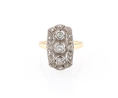 Altschliffdiamant Ring zus. ca. 0,35 ct - Schmuck