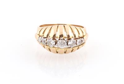 Altschliffdiamant Ring zus. ca. 0,60 ct - Schmuck