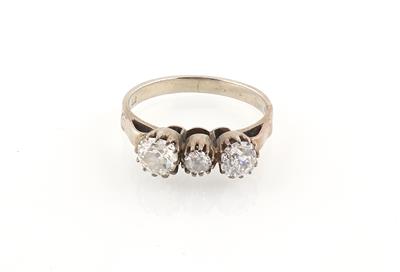 Altschliffdiamant Ring zus. ca. 1,25 ct - Klenoty