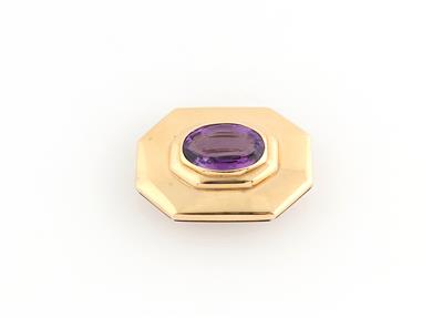 Amethystbrosche ca. 25 ct - Klenoty