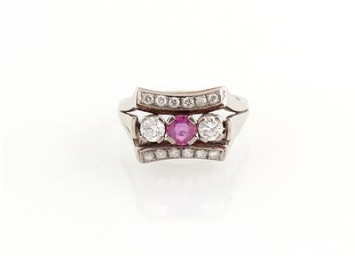 Brillant Rubin Ring - Gioielli