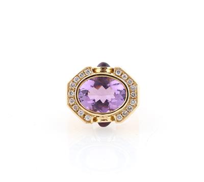 Brillant Amethyst Ring - Gioielli