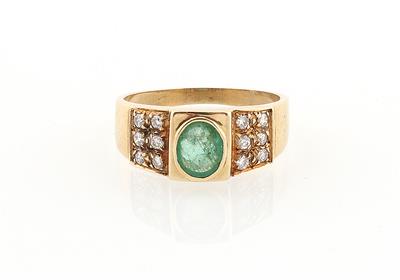 Brillant Smaragd Ring - Jewellery