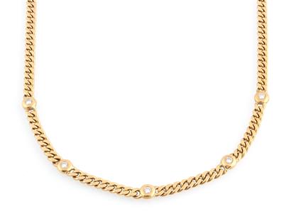 Brillantcollier zus. ca. 0,50 ct - Gioielli