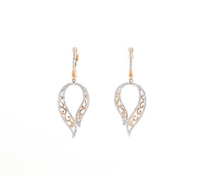 Diamantohrgehänge zus. ca. 0,60 ct - Jewellery
