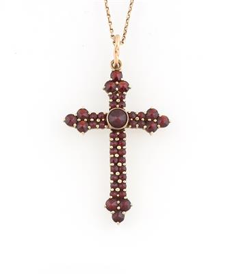 Granatkreuz - Schmuck