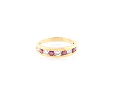 Brillant Rubin Ring - Schmuck